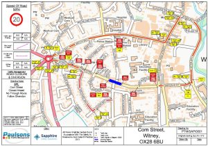 Corn Street Diversion Map