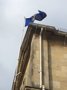 Commonwealth flag flying 