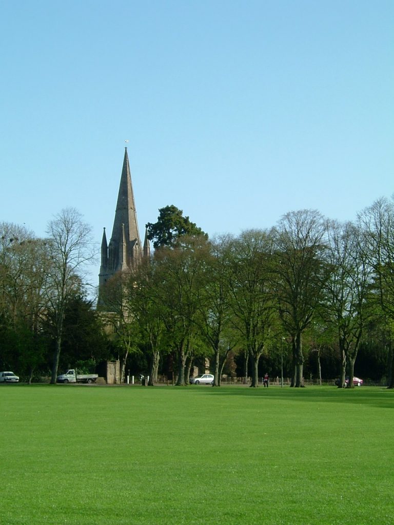 Picture of The Leys with St Mary's Church in the background