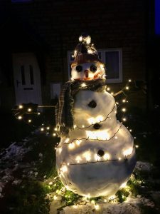 Illuminated snowman