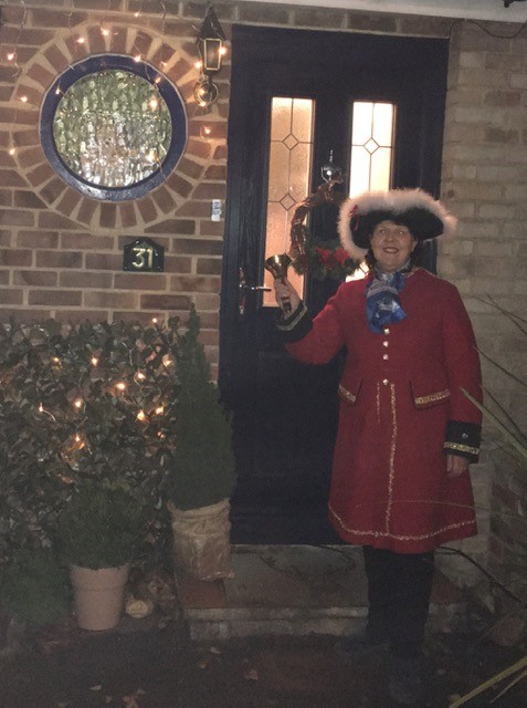 Town Crier Jean Postlethwaite Dixon at the Doorstep Switch on