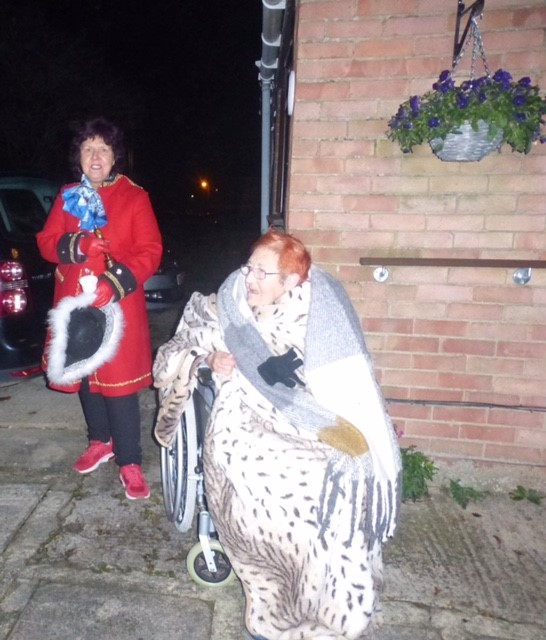 Town Crier and Resident at the Doorstep Switch On