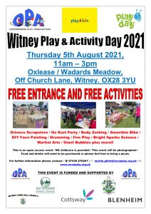 Witney Play Day Poster