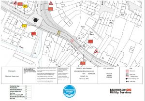 Street map of works at West End