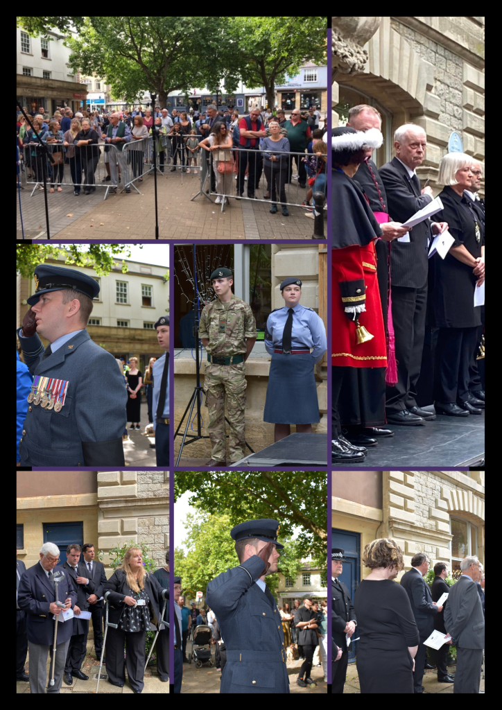 Photographs of the Witney Proclamation, the Ceremonial Mace and Book of
