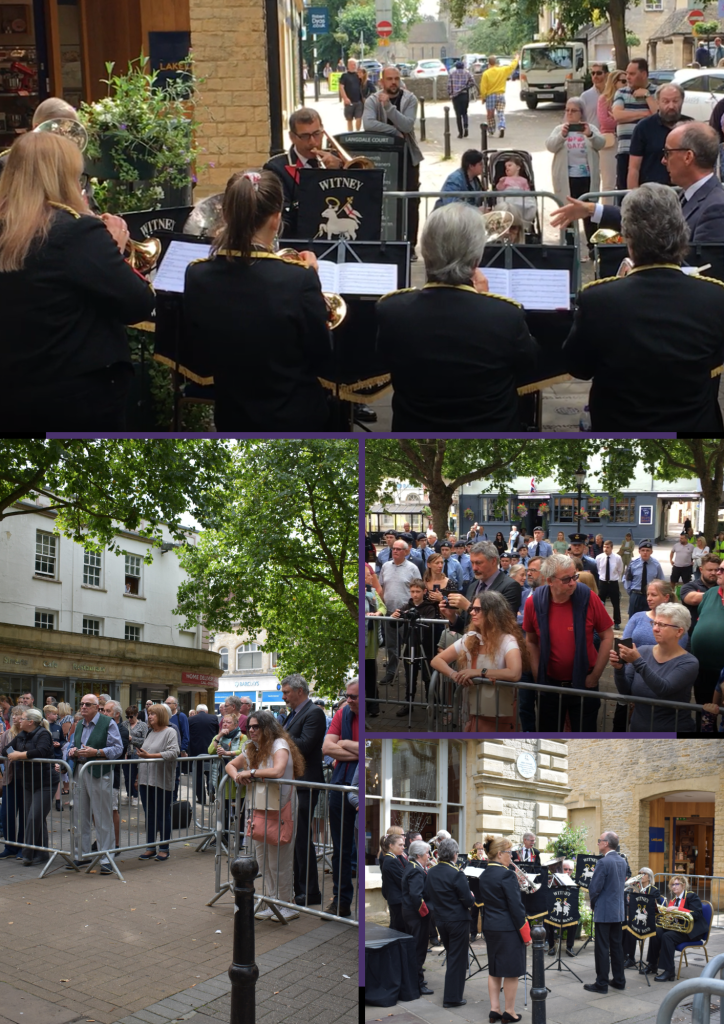 Photographs of the Witney Proclamation, the Ceremonial Mace and Book of