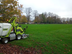 pitch work underway