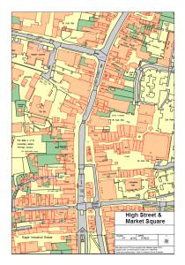 Map of High Street and Market Square