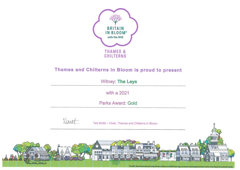 In Bloom Gold award for the Leys 2021