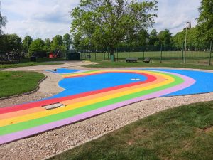 Photo of the Splash Park Rainbow Design