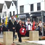 Mayor of Witney and Witney Town Clerk lay a wreath