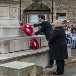 Mayor of Witney and Witney Town Clerk lay a wreath