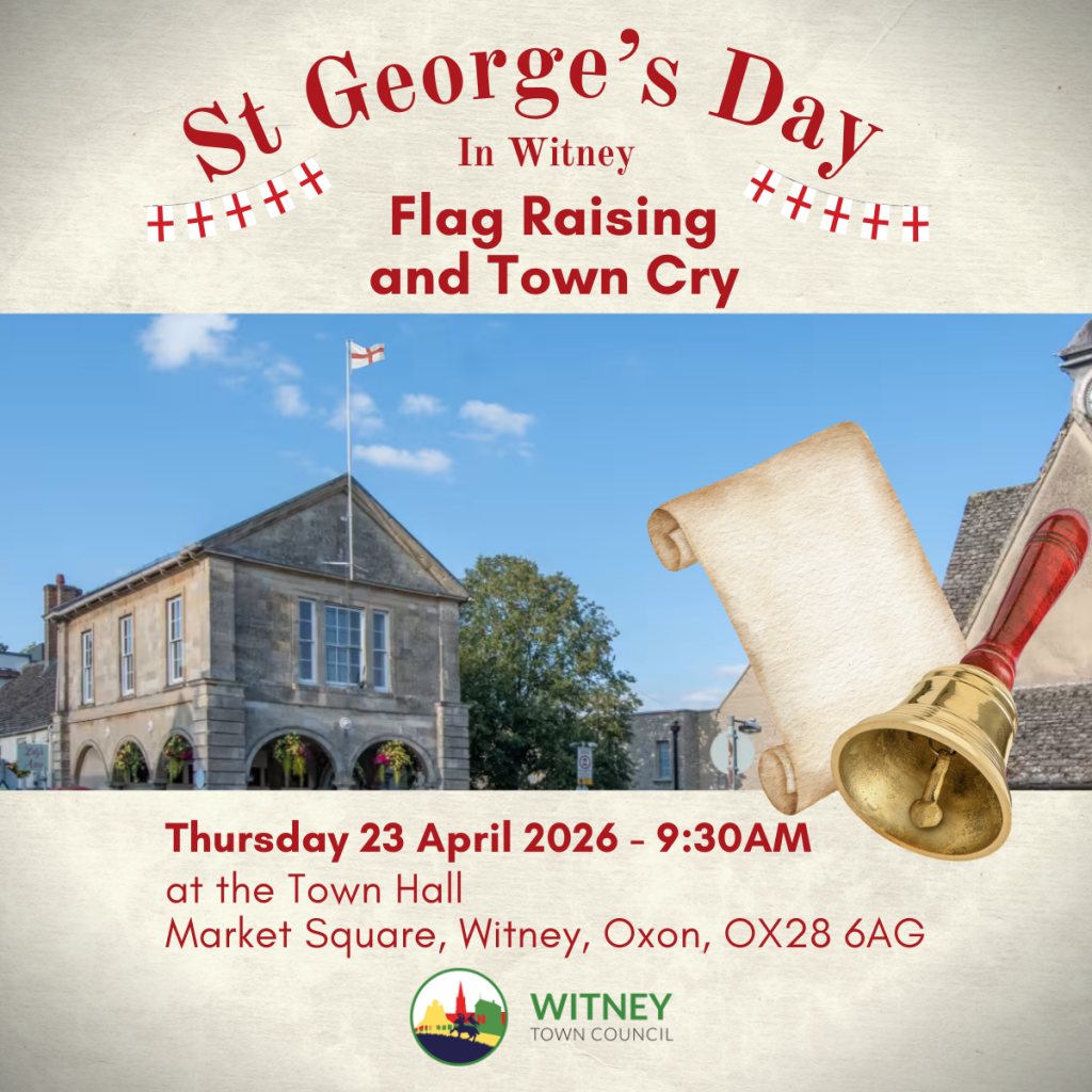 Image of the town hall with a bell and scroll