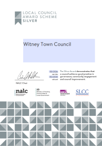 Silver award certificate 