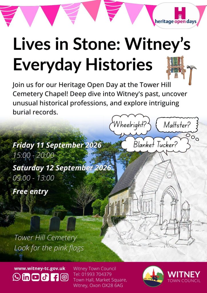Poster advertising Lives in Stone Heritage Open Day event
