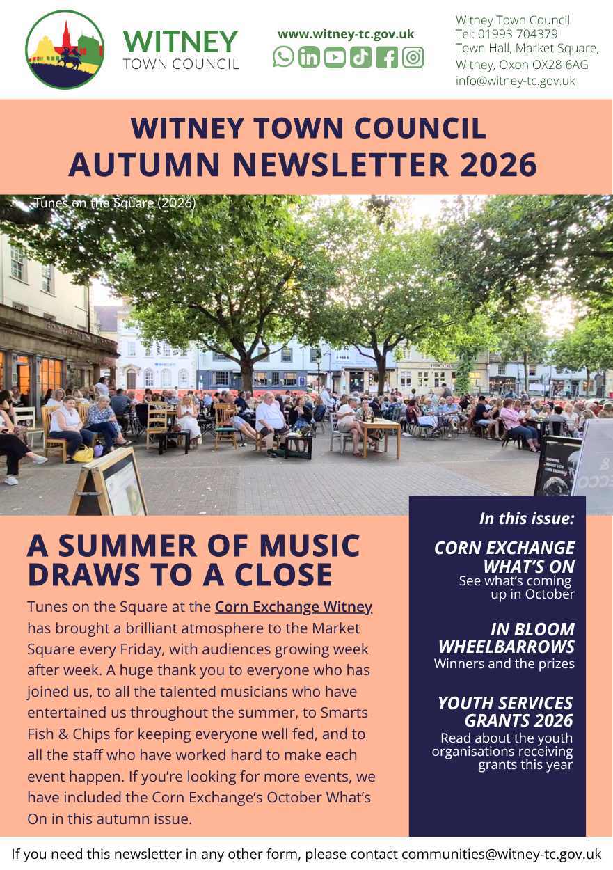 WTC Autumn Newsletter 2026 - Front Page