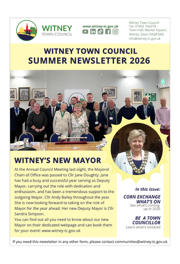 WTC Summer Newsletter 2026